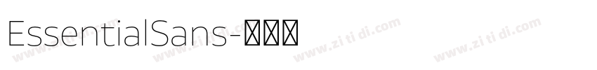 EssentialSans字体转换