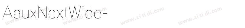 AauxNextWide字体转换