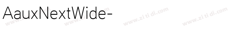 AauxNextWide字体转换