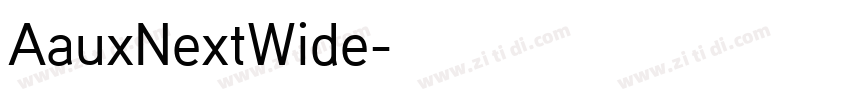 AauxNextWide字体转换