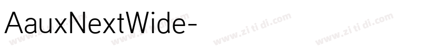 AauxNextWide字体转换