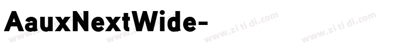 AauxNextWide字体转换