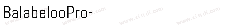 BalabelooPro字体转换