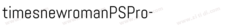 timesnewromanPSPro字体转换
