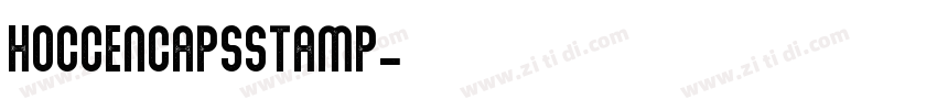 HOCCENCAPSSTAMP字体转换
