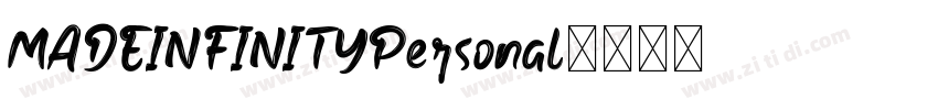 MADEINFINITYPersonal字体转换