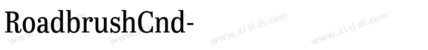 RoadbrushCnd字体转换
