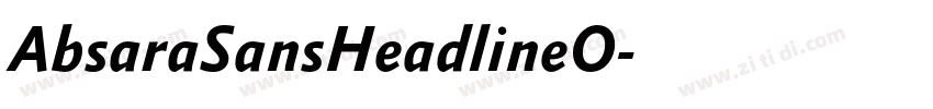 AbsaraSansHeadlineO字体转换