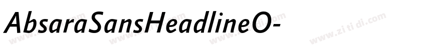 AbsaraSansHeadlineO字体转换
