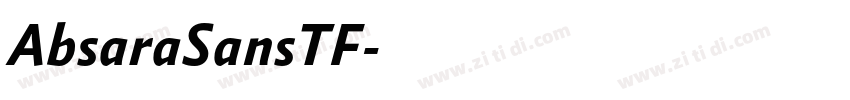 AbsaraSansTF字体转换