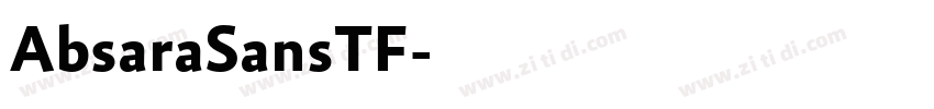 AbsaraSansTF字体转换