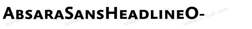 AbsaraSansHeadlineO字体转换