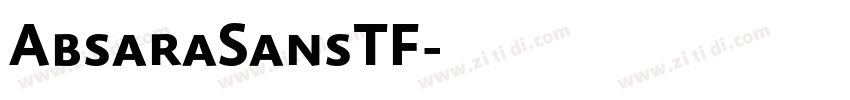 AbsaraSansTF字体转换