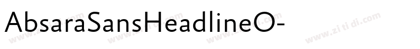 AbsaraSansHeadlineO字体转换