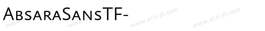 AbsaraSansTF字体转换