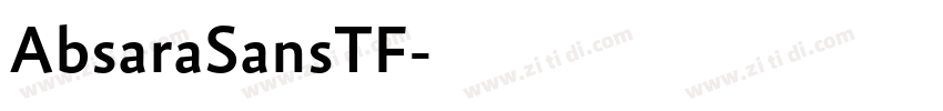 AbsaraSansTF字体转换