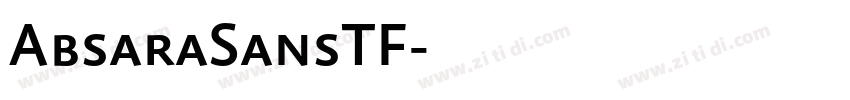 AbsaraSansTF字体转换