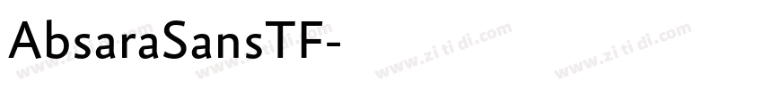 AbsaraSansTF字体转换