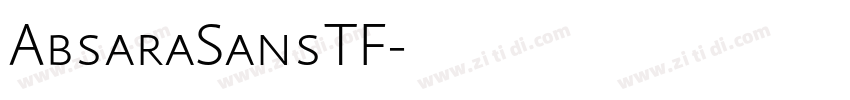 AbsaraSansTF字体转换