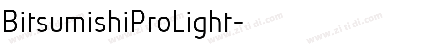 BitsumishiProLight字体转换