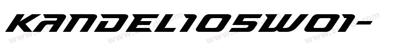 Kandel105W01字体转换