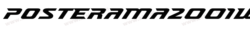 Posterama2001W01字体转换
