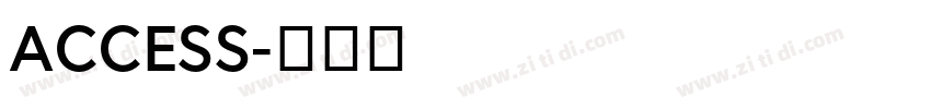 ACCESS字体转换