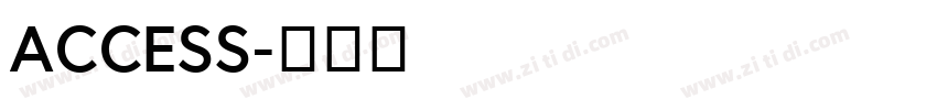 ACCESS字体转换