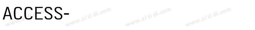 ACCESS字体转换