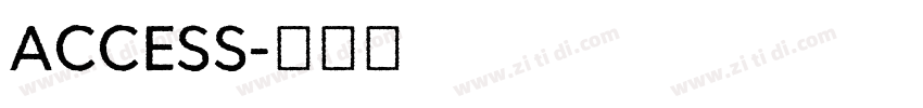 ACCESS字体转换