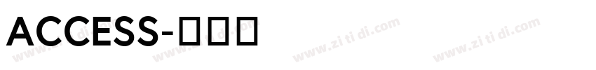 ACCESS字体转换