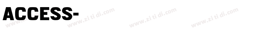 ACCESS字体转换