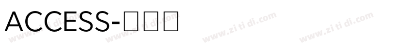 ACCESS字体转换