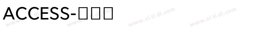 ACCESS字体转换