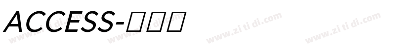 ACCESS字体转换