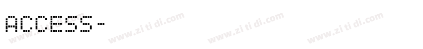 ACCESS字体转换