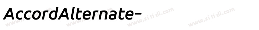 AccordAlternate字体转换