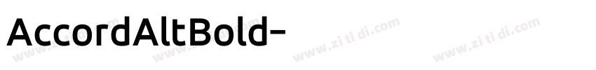 AccordAltBold字体转换