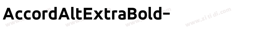 AccordAltExtraBold字体转换