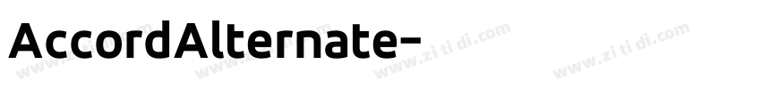 AccordAlternate字体转换