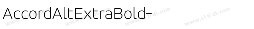 AccordAltExtraBold字体转换