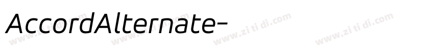 AccordAlternate字体转换