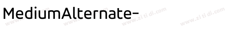 MediumAlternate字体转换
