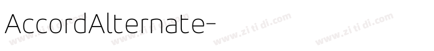 AccordAlternate字体转换