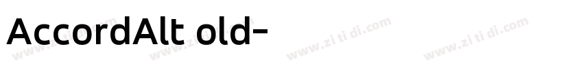 AccordAltBold字体转换
