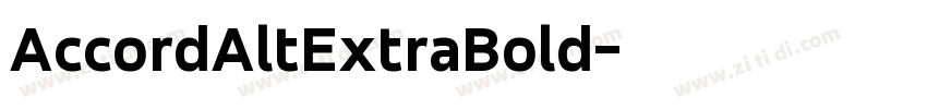 AccordAltExtraBold字体转换