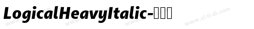 LogicalHeavyItalic字体转换
