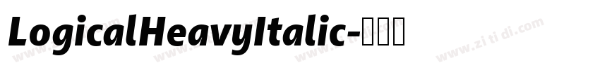 LogicalHeavyItalic字体转换