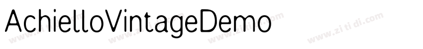 AchielloVintageDemo字体转换