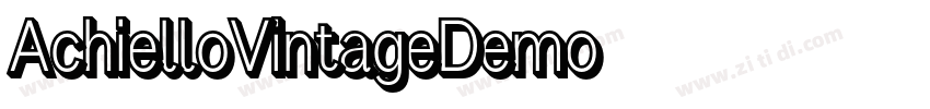 AchielloVintageDemo字体转换
